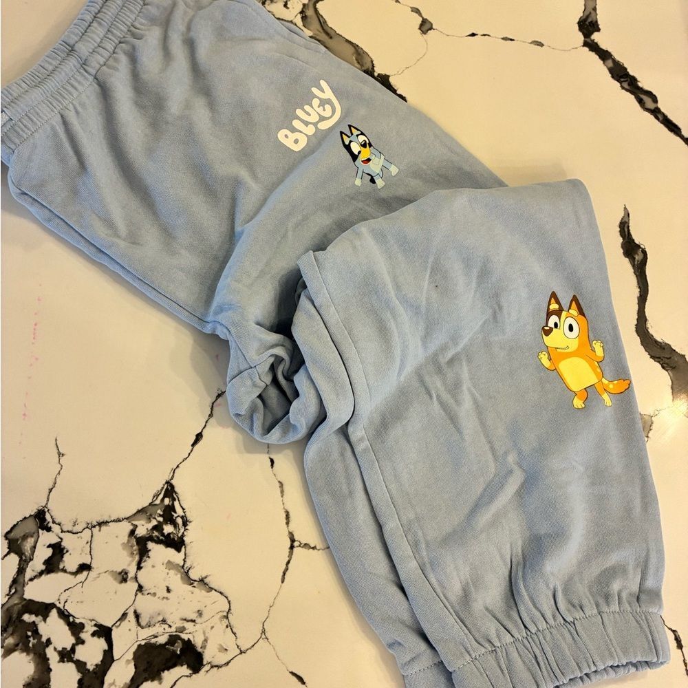 Bluey Light Blue Joggers Womens Large